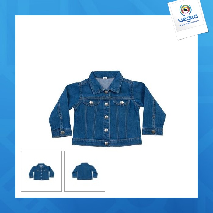 Veste en jean personnalisée bébé