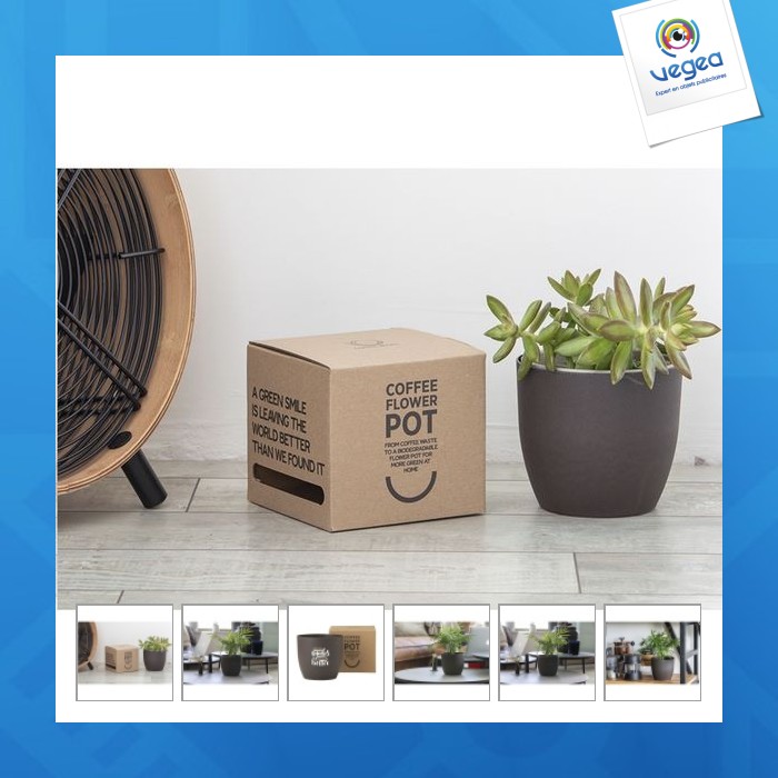 Coffee flowerpot pot de fleurs promotionnel
