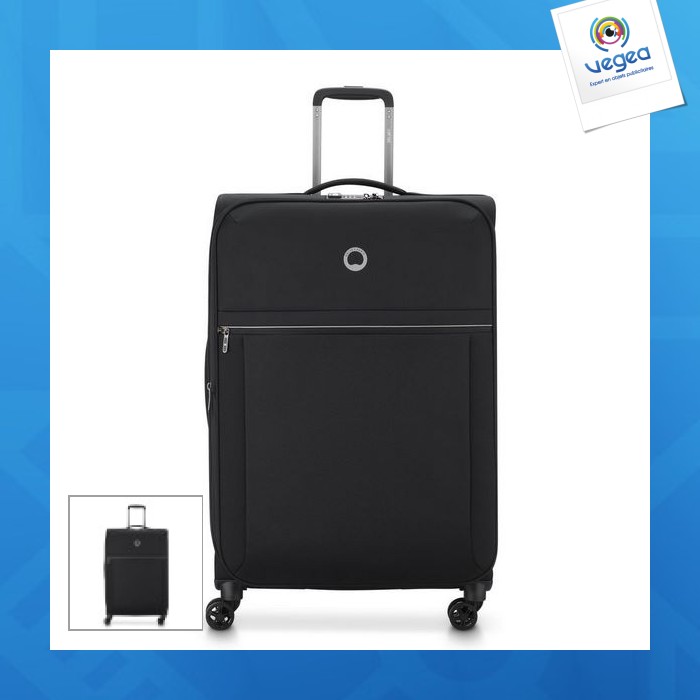Valise trolley publicitaire 4 roues 78x49,5x30 cm garantie 3 ans - brochant 2.0