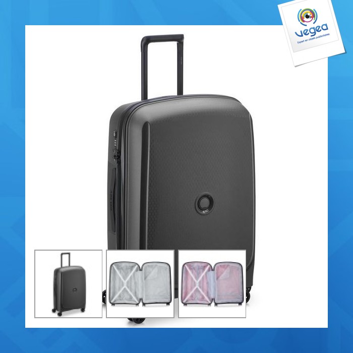 Valise trolley promotionnelle 4 roues 71 cm - belmont plus