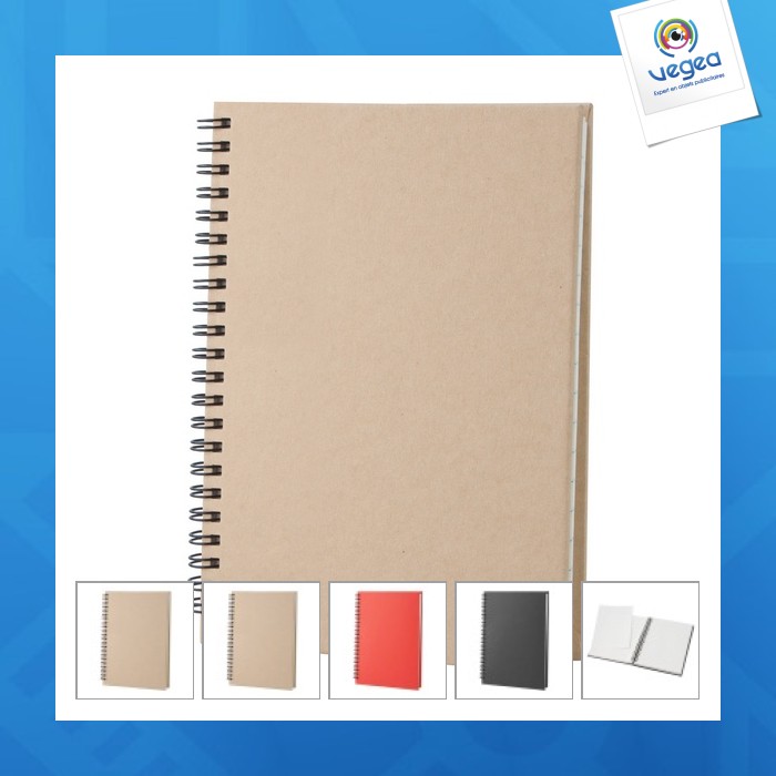 Carnet publicitaire à spirales a5