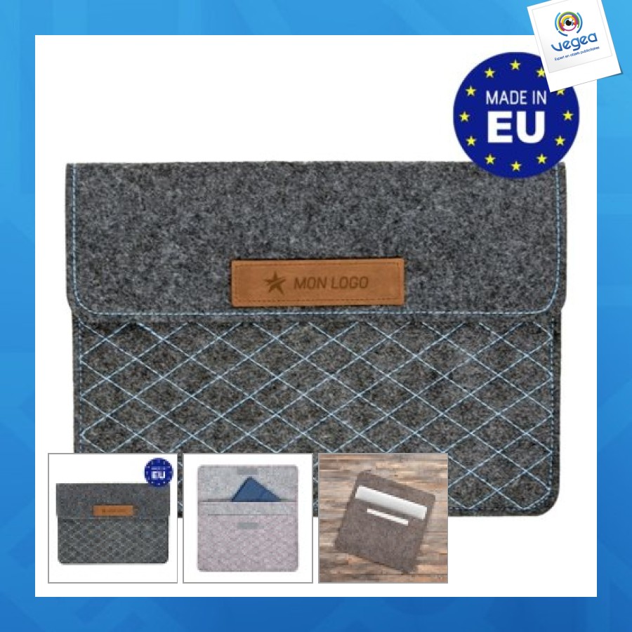 Pochette publicitaire ordinateur portable feutrine