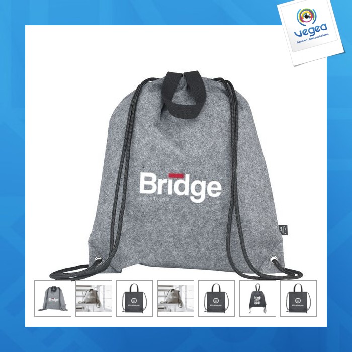 Rpet felt promobag plus sac à dos