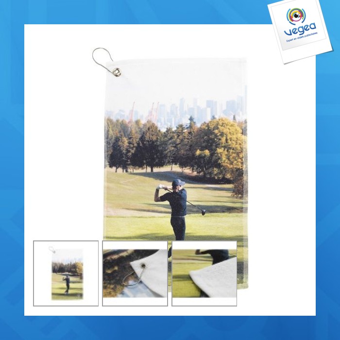 Golftowel 400 g/m² 30x50 serviette de golf