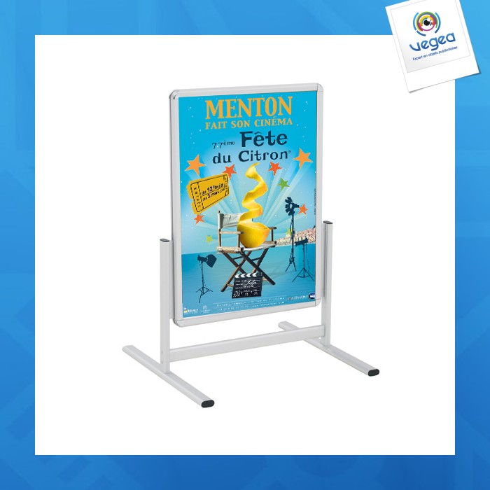 Stop-trottoir personnalisable vertical cadro-clic 100x70cm