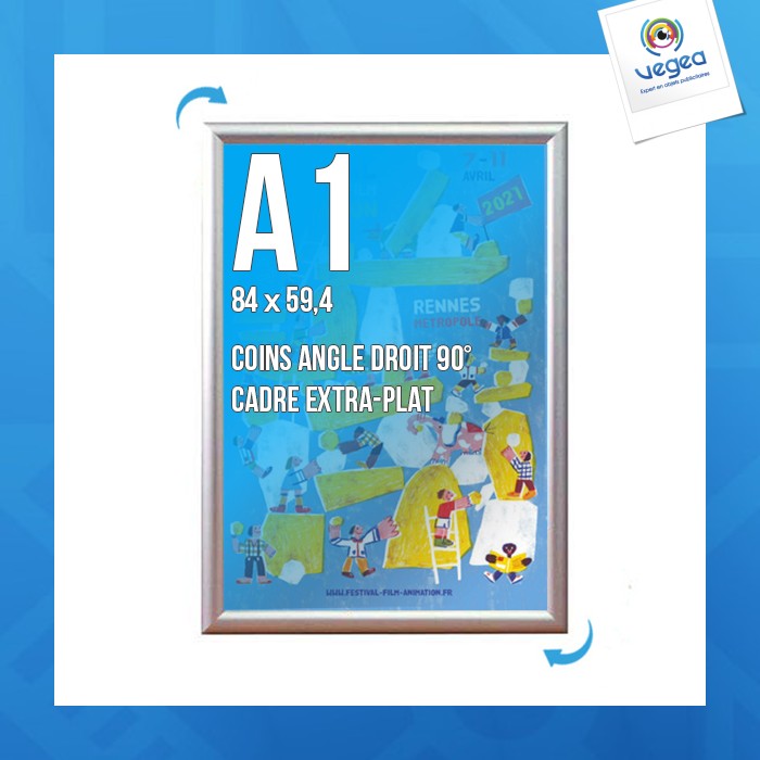 Cadre affichage promotionnel clic-clac mural a.1 (840x594mm)