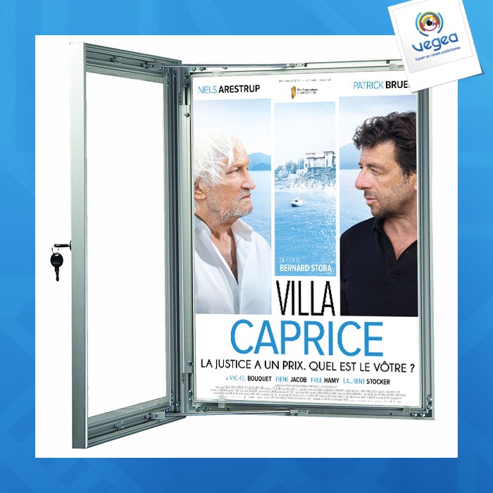 Vitrine affiche-poster a4 + serrure visual-displays