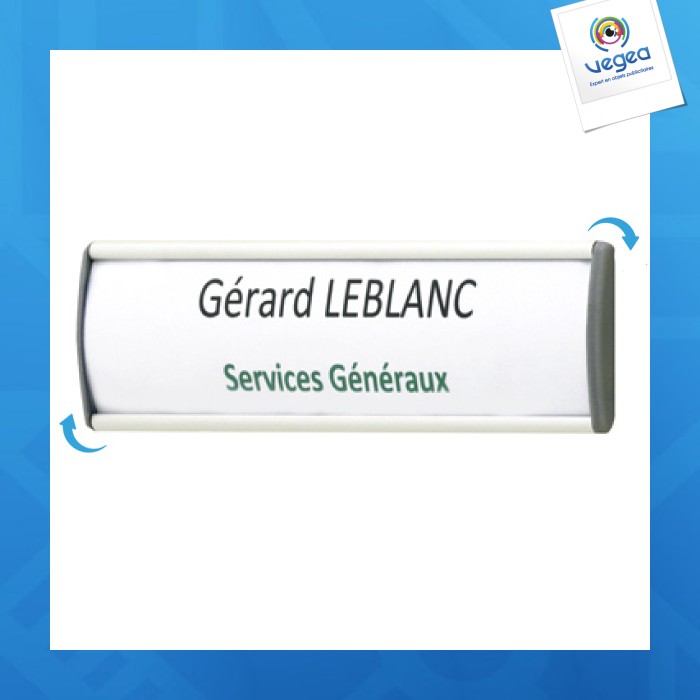 Plaque signalétique personnalisé alu-sign 60x100mm