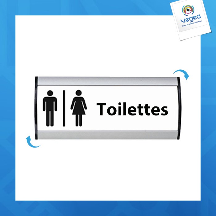 Plaque signa avec logo budget alu-sign 52 x 148 mm