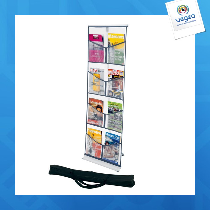 Brochure displays personnalisable pliant 8 cases + sac n.m.
