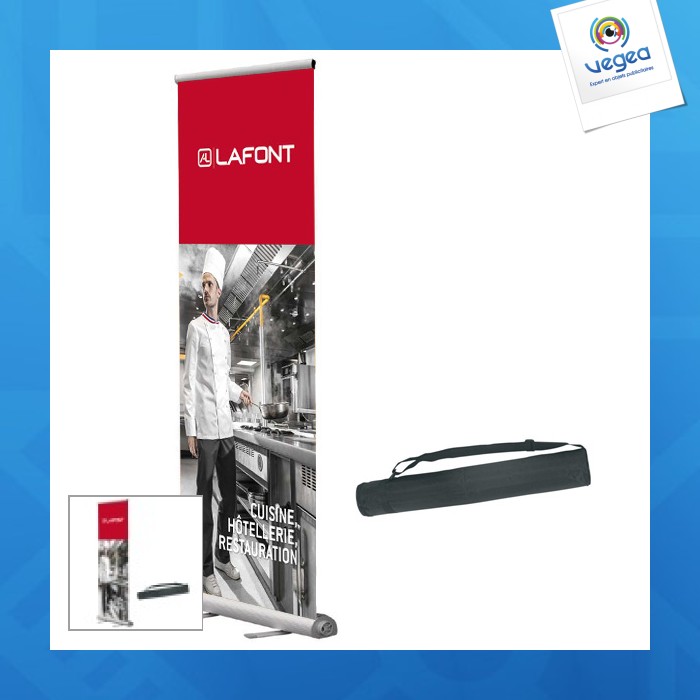 Roll-stand telescopique l.80 x h.200 cm simple face