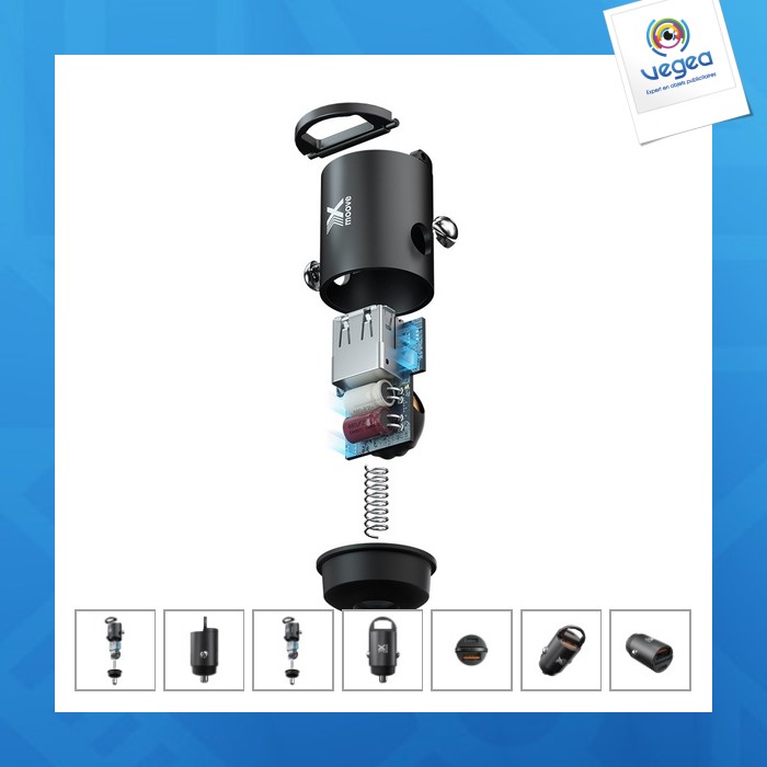 Chargeur allume cigare - 30 w