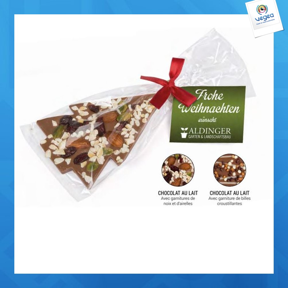 Sapin de noël en chocolat