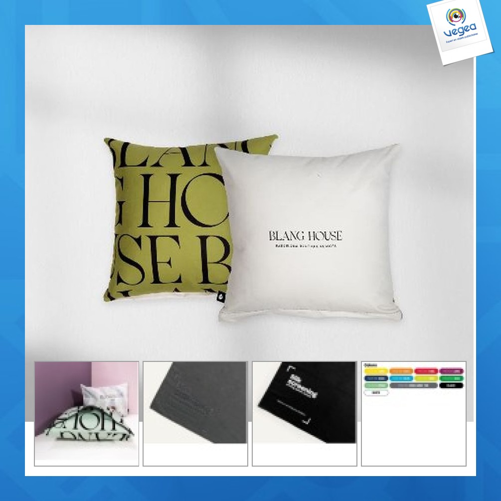 Coussin microfibre publicitaire 30x30cm