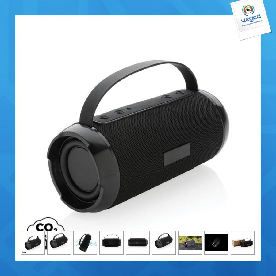 Enceinte étanche personnalisable 6w soundboom en plastique recyclé rcs