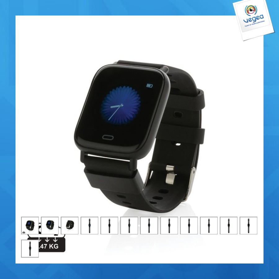 Montre connectée publicitaire fit en tpu recyclé rcs