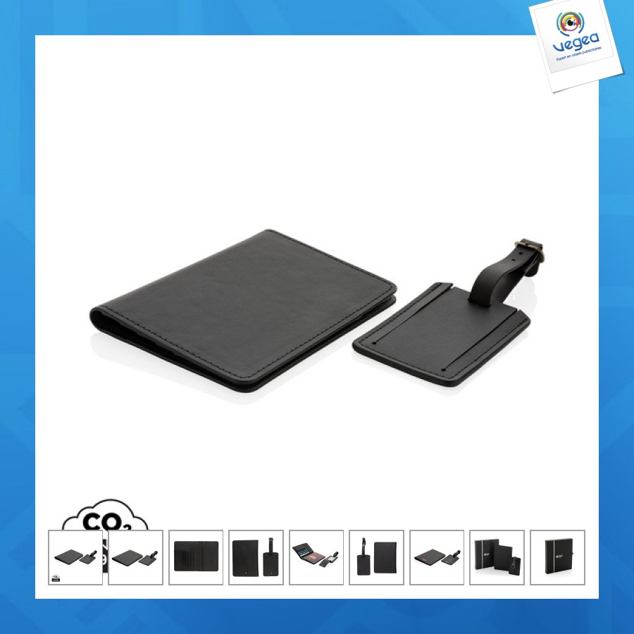 Set de voyage en pu recyclé grs swiss peak