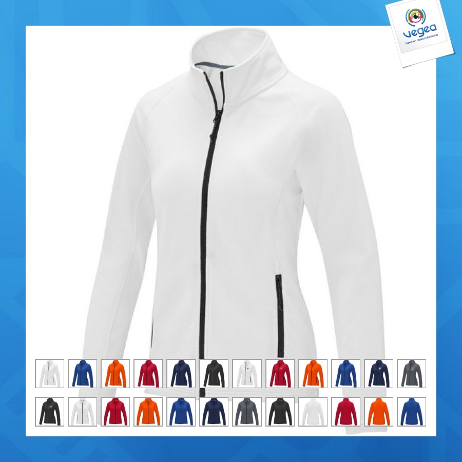 Veste polaire personnalisable zelus pour femme