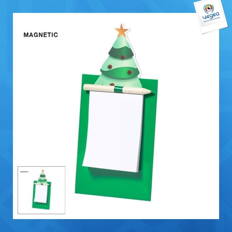 Magnet bloc note sapin