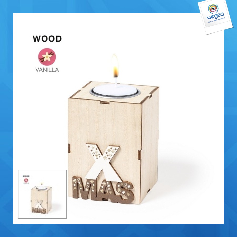 Bougie avec logo aromatique