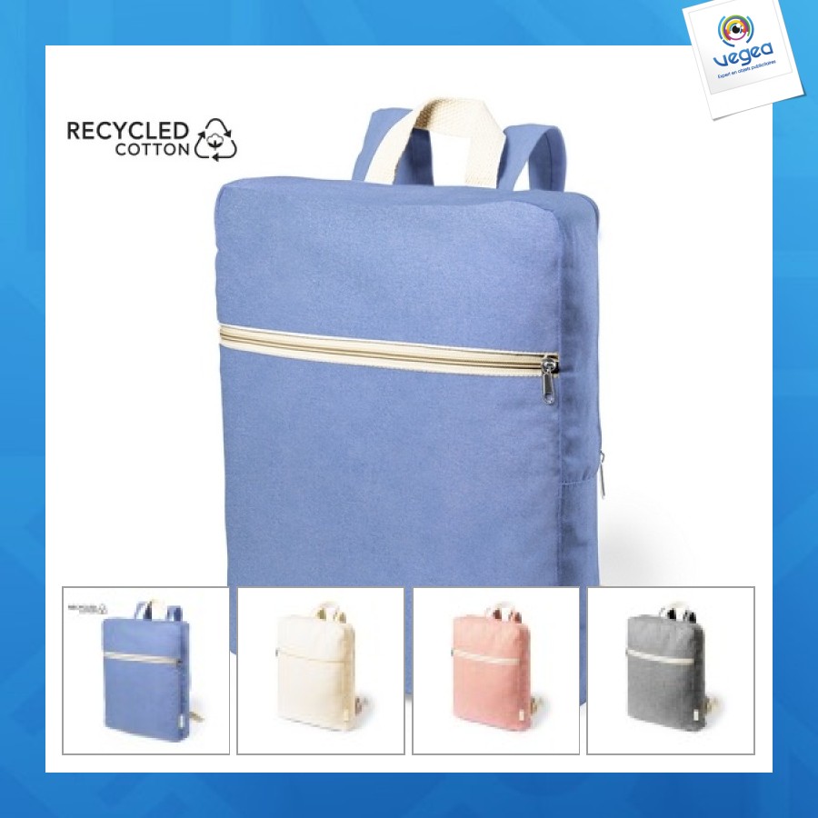 Sac à dos en coton recyclé personnalisable
