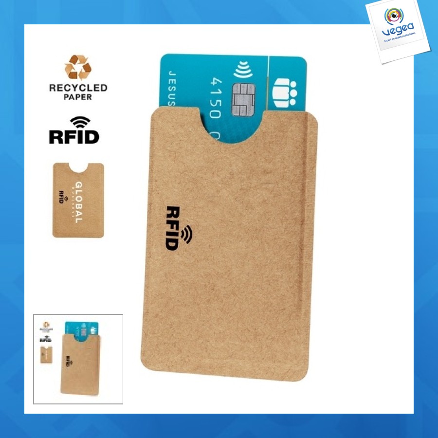 Porte-cartes en papier recyclé