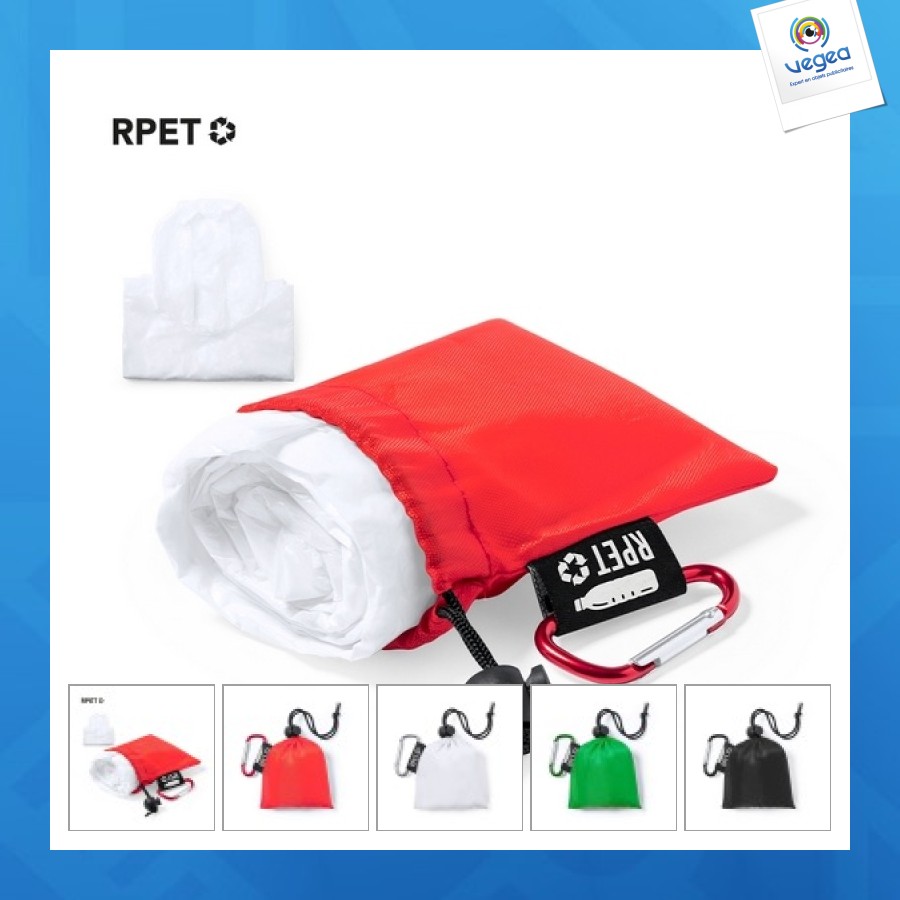 Poncho en rpet personnalisé