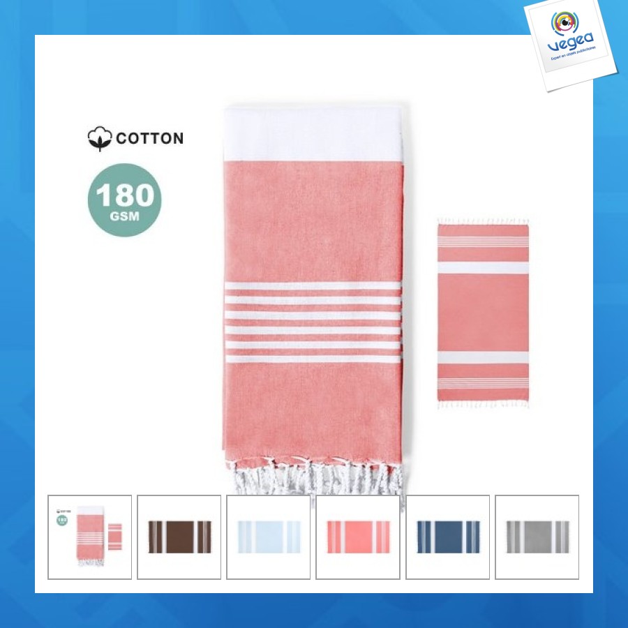 Paréo serviette avec logo
