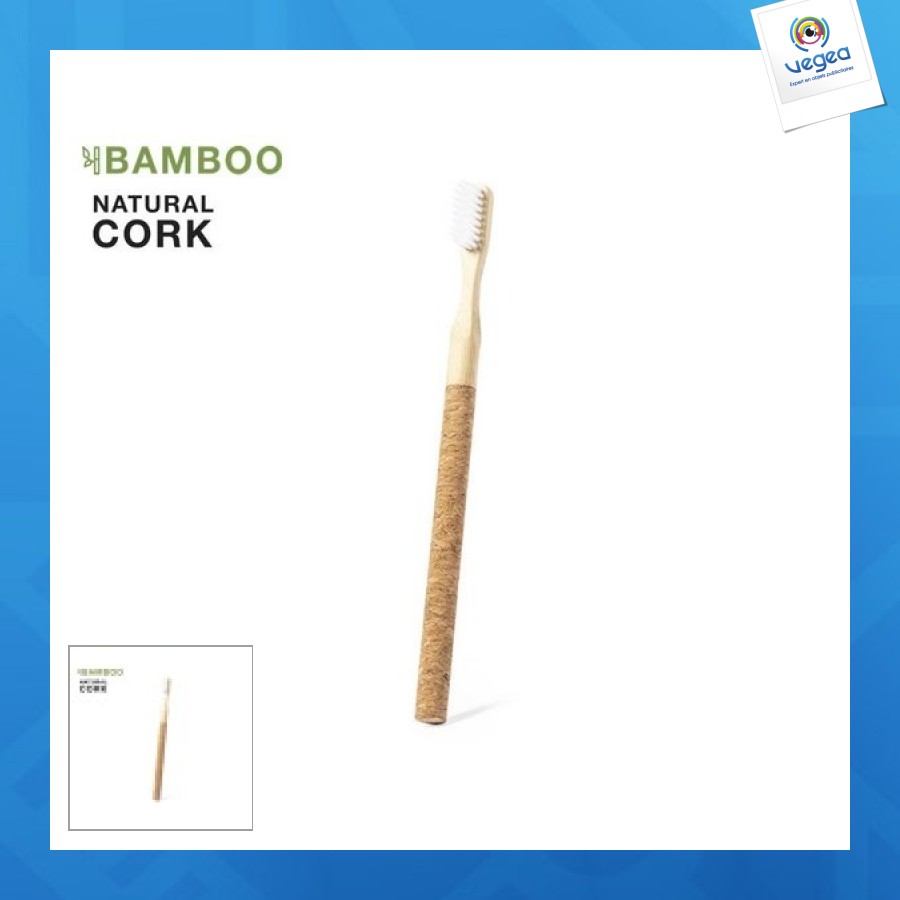 Brosse à dents bambou et liège
