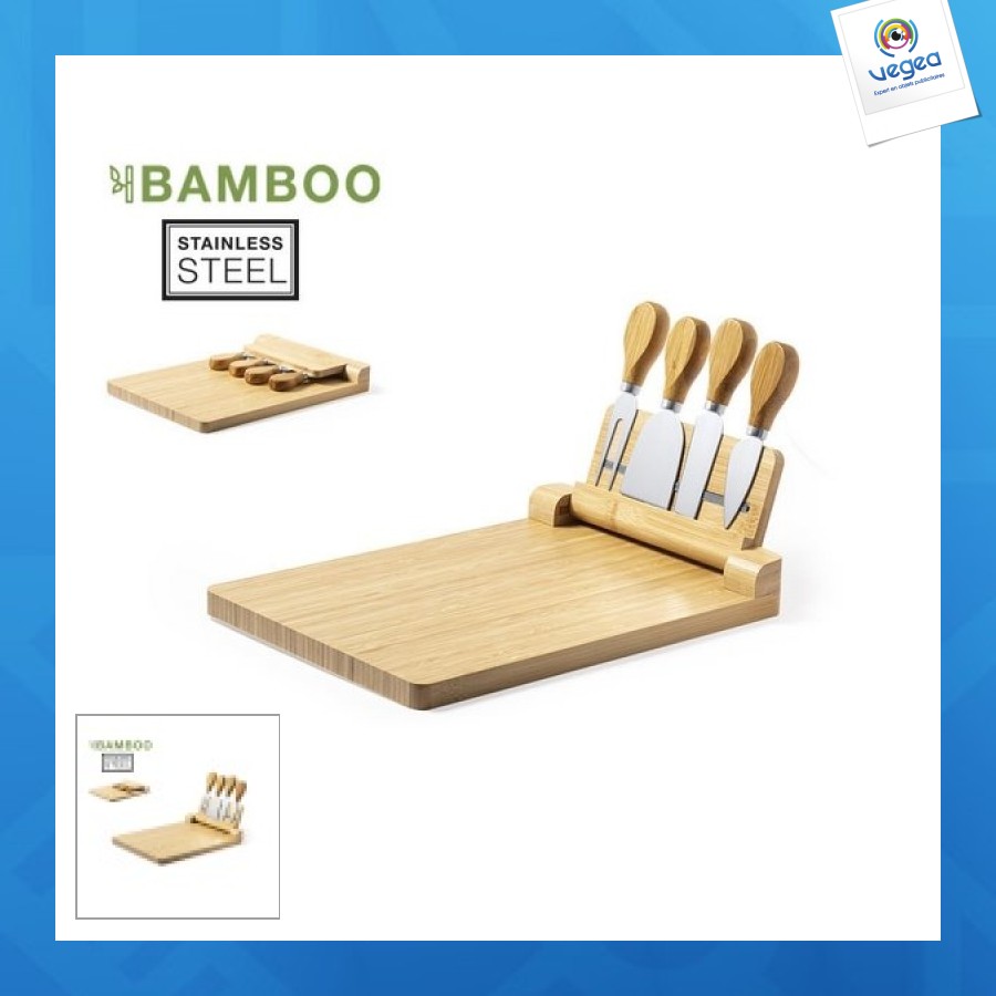Set fromages publicitaire en bambou
