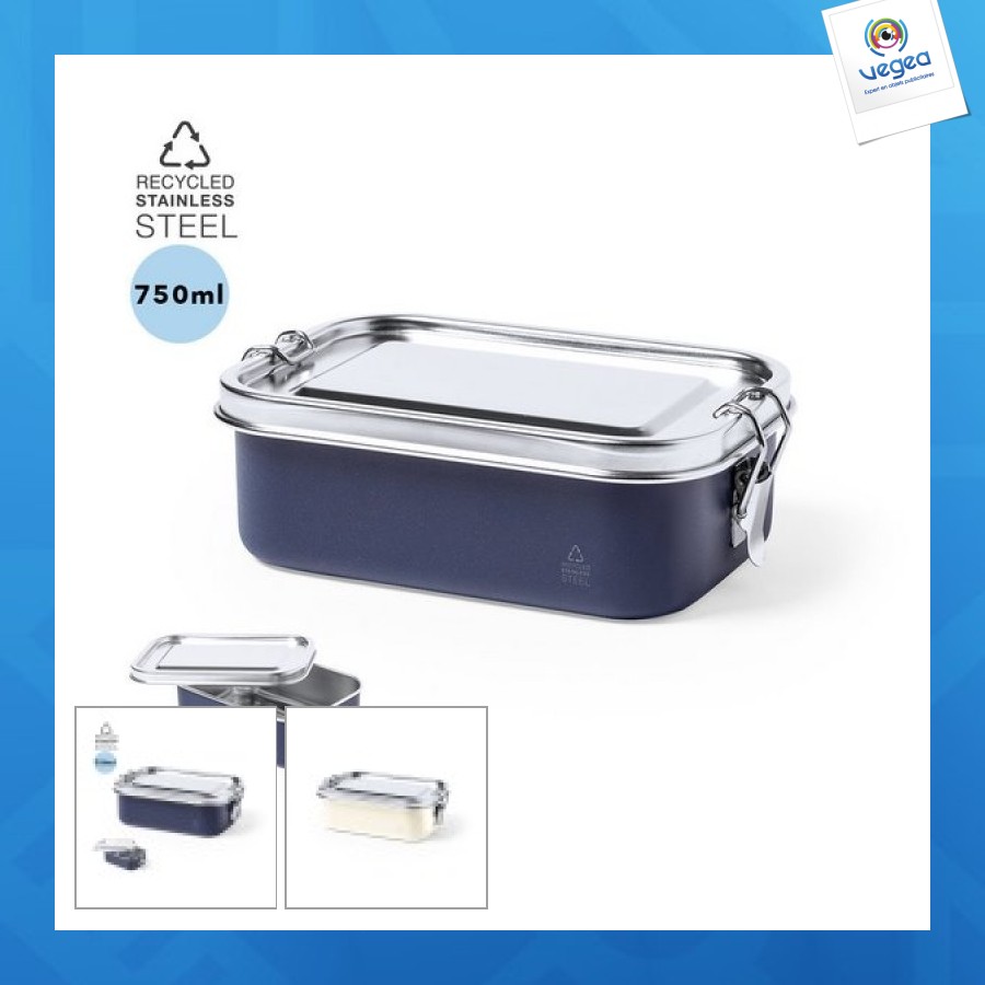 Lunchbox promotionnelle en acier recyclé