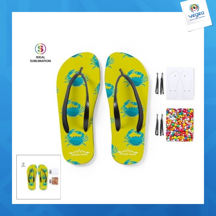 Tongs promotionnelles pour la sublimation