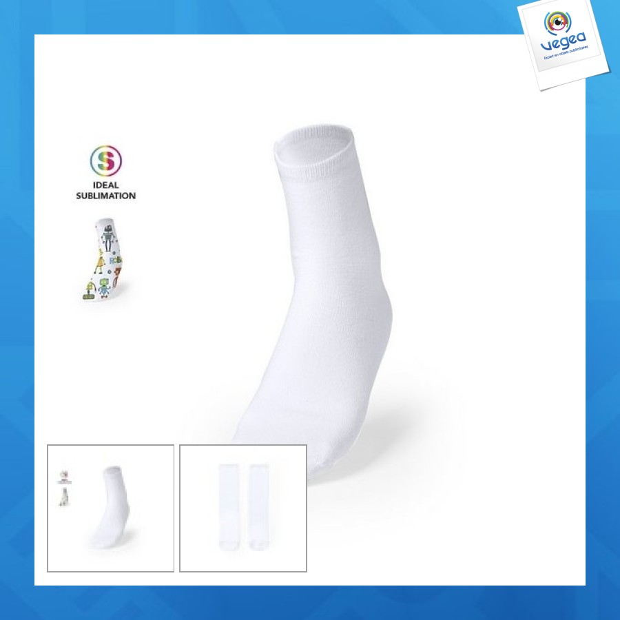 Chaussette personnalisable sublimation
