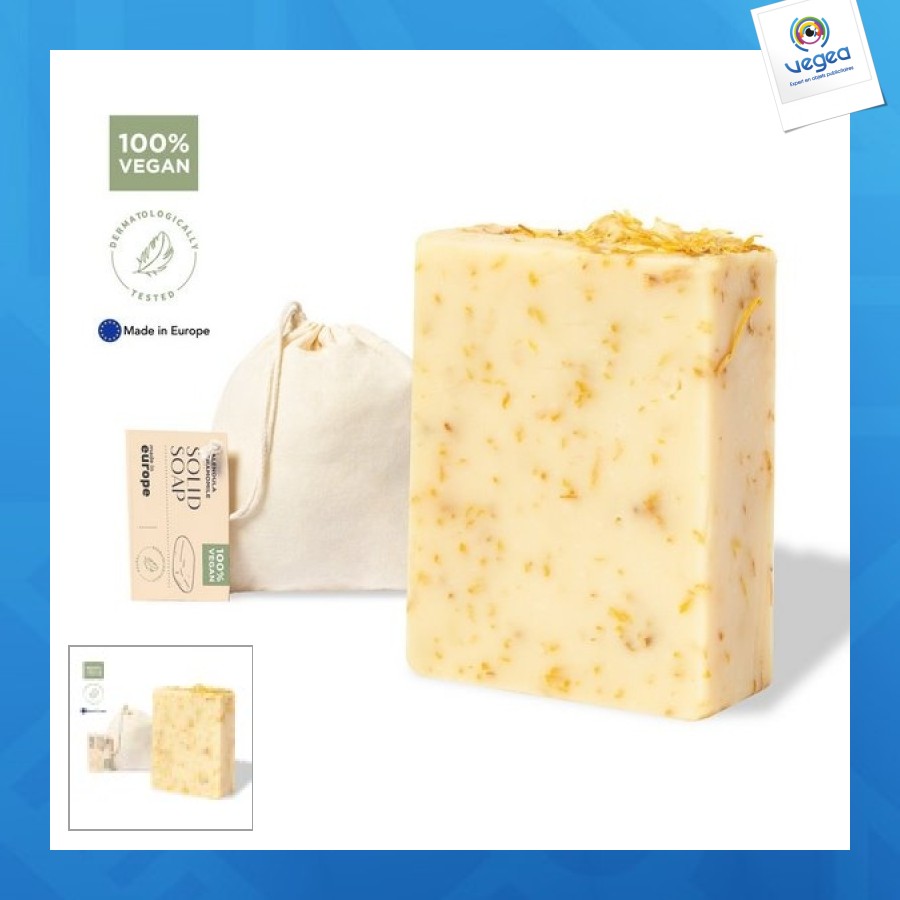 Savon publicitaire végétalien 100g