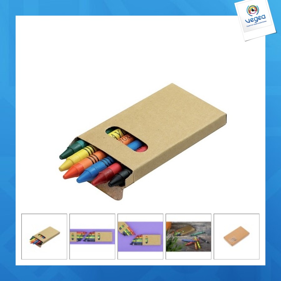 Crayons de cire 6 pièces picta
