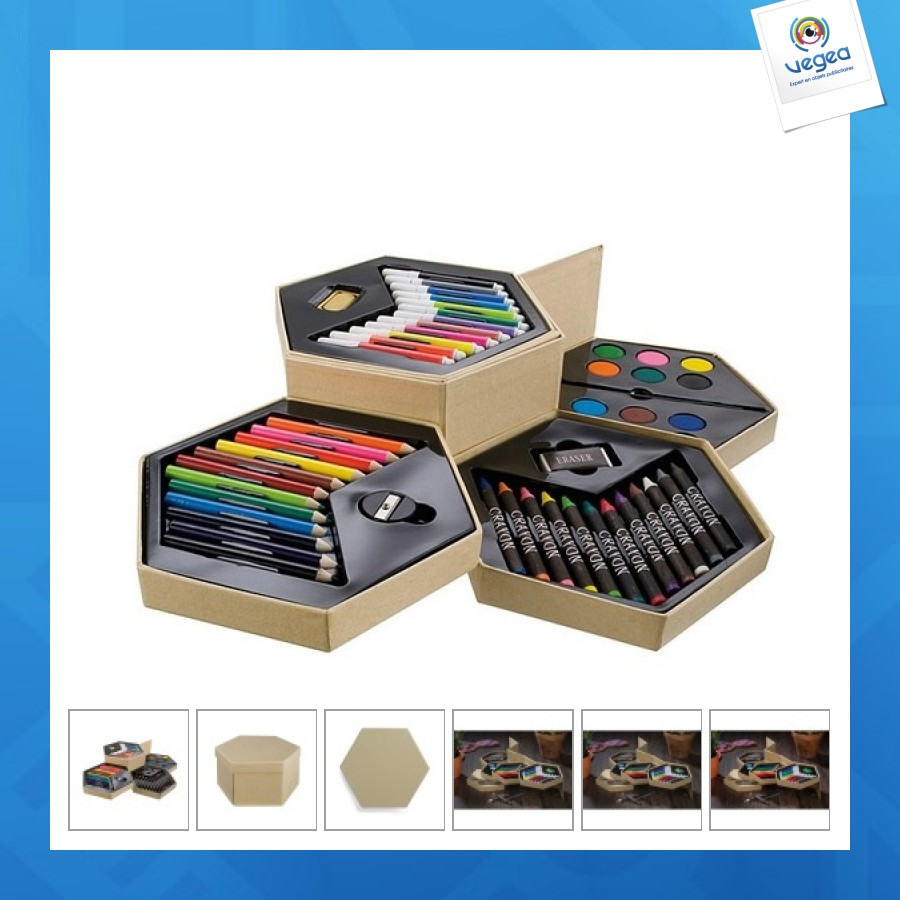 Set de peinture crayons, marqueurs, peintures