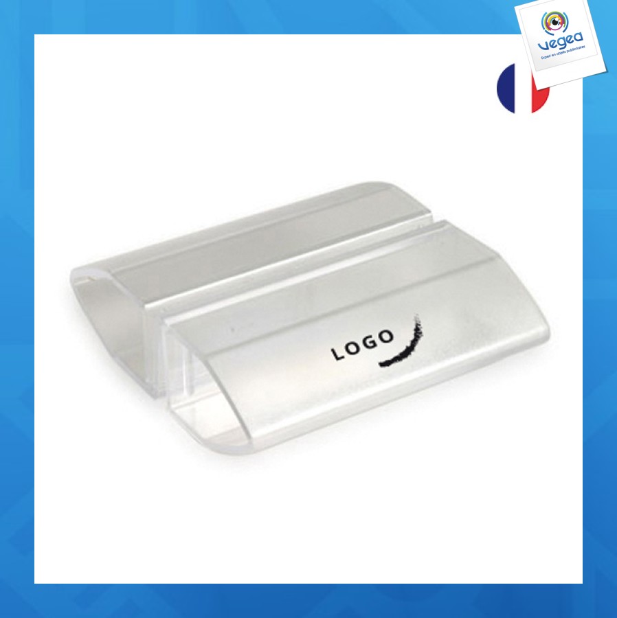 Porte-menu publicitaire reverso