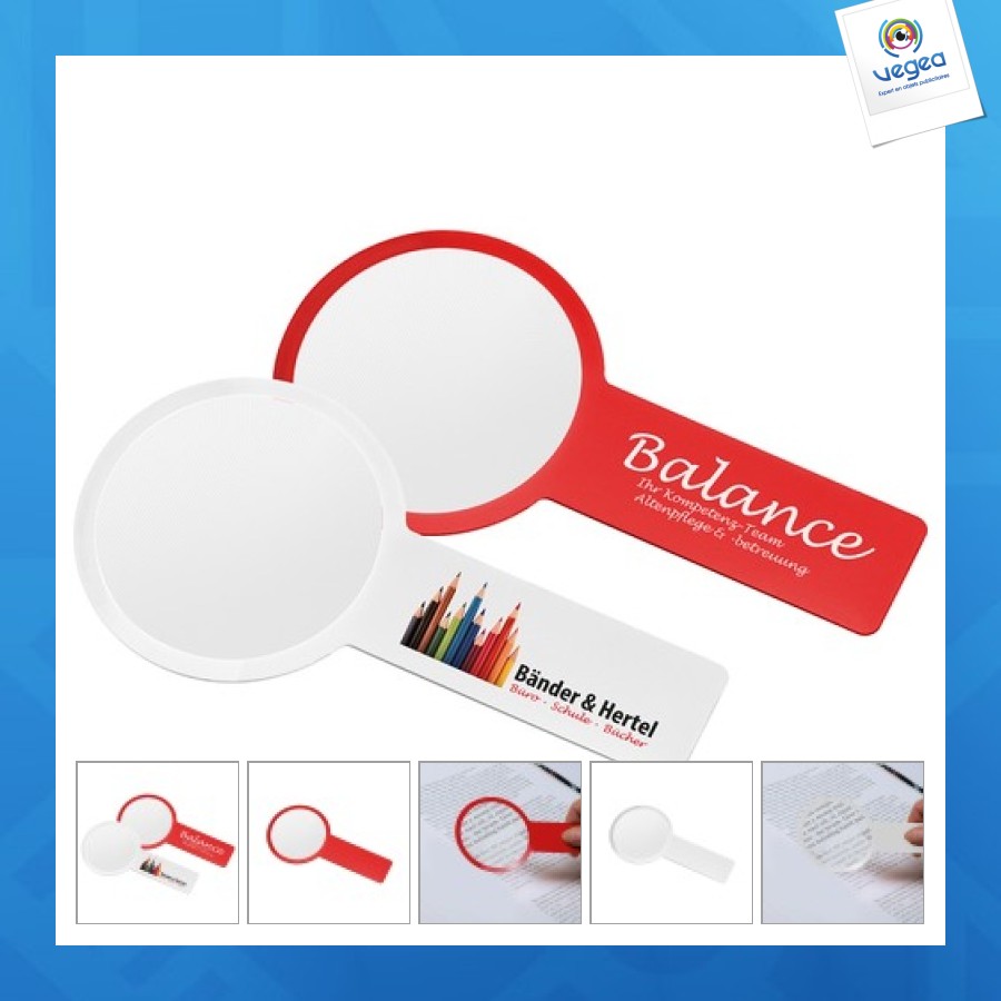 Loupe personnalisée grossit 3x