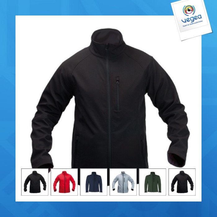 Coupe-vent personnalisé en softshell 300g/m², respirant