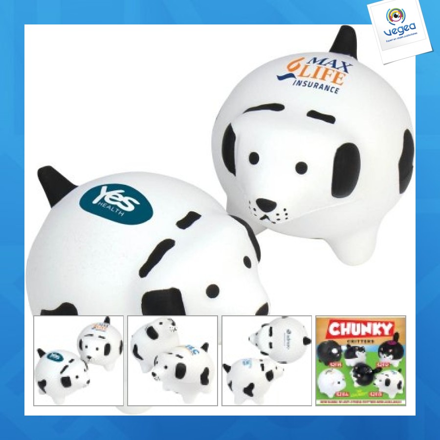 Balle chien personnalisée critter anti-stress