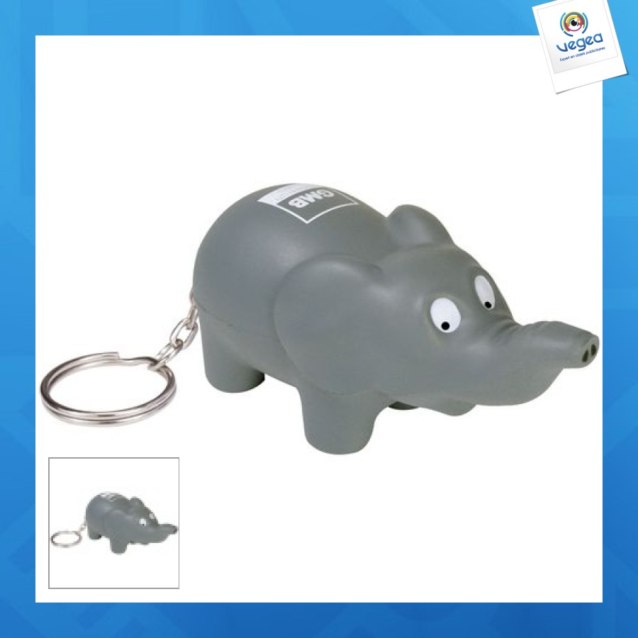 Porte-clés éléphant anti-stress