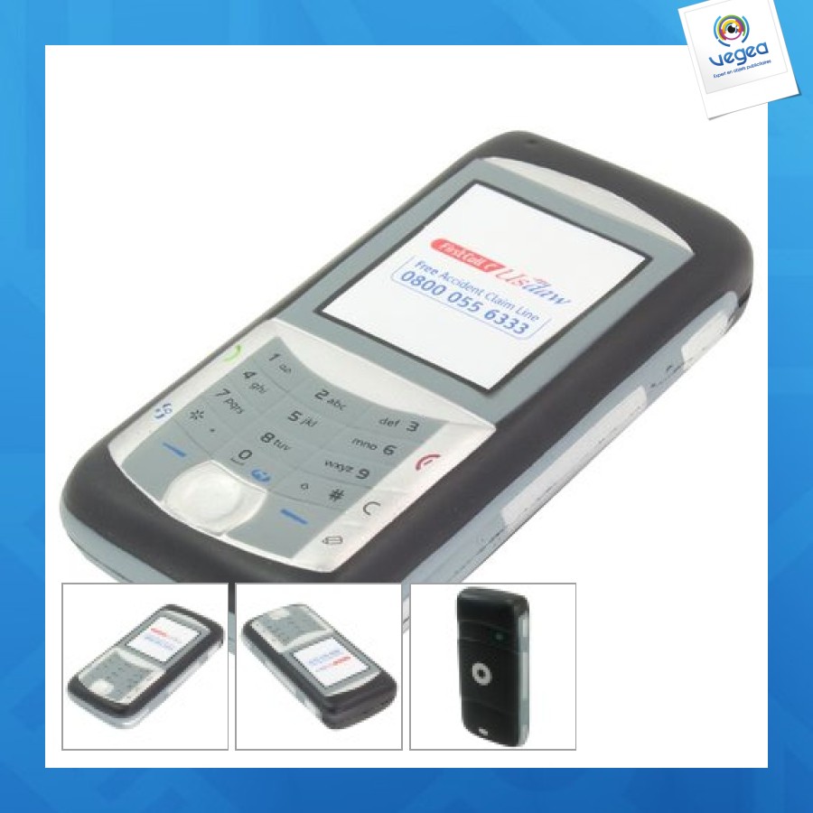 Téléphone portable anti-stress publicitaire