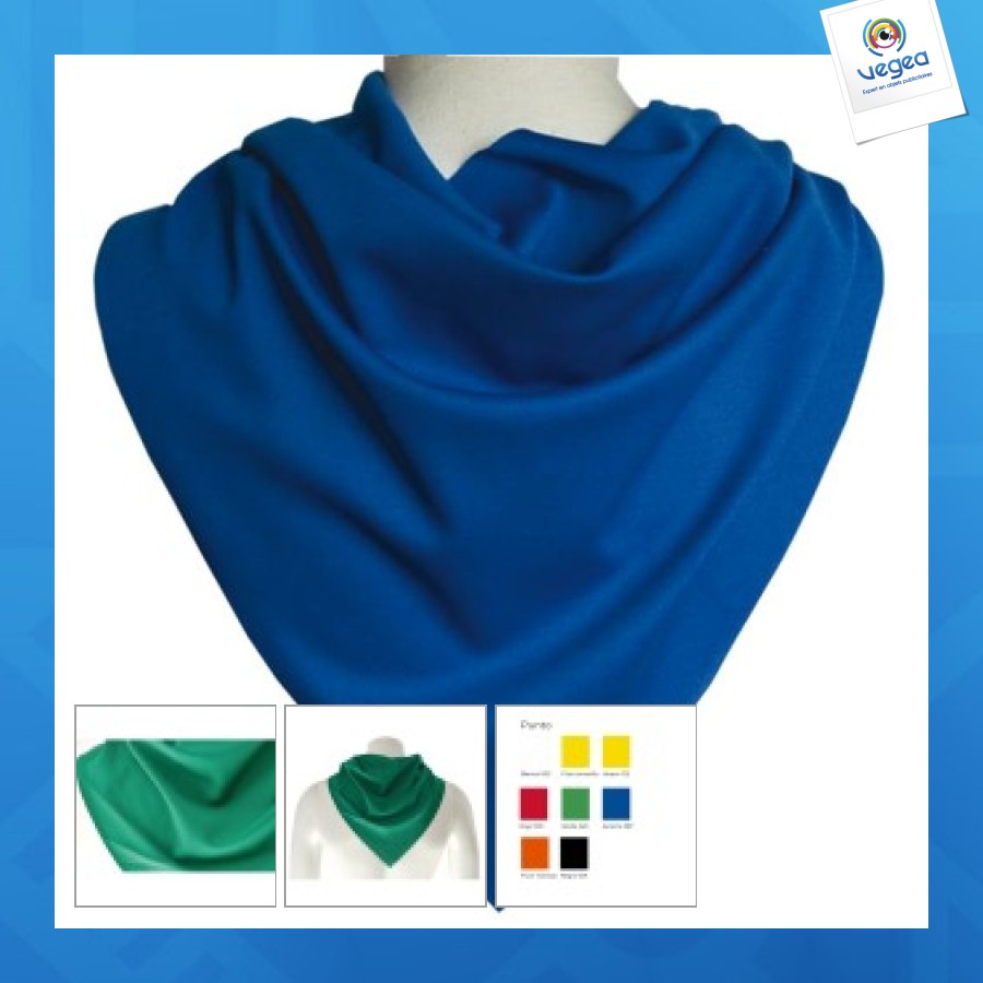 Foulard personnalisable triangle point