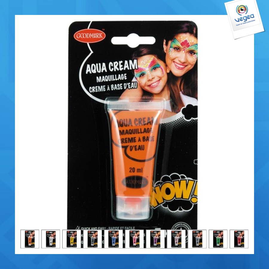 Maquillage personnalisable a l'eau 20ml orange