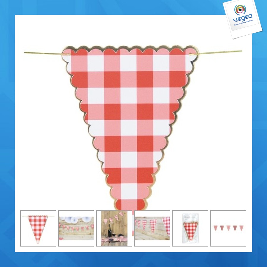 Guirlande fanions guinguette 3m