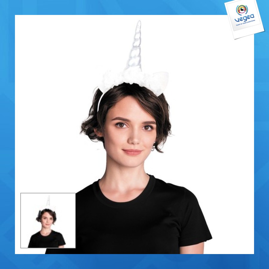 Serre tete avec logo licorne feerique