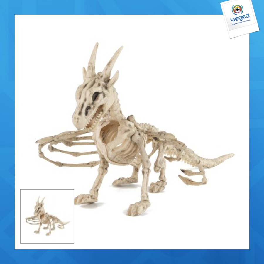 Squelette de dragon publicitaire 35cm
