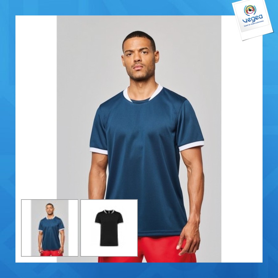 Maillot de rugby personnalisé manches courtes unisexe