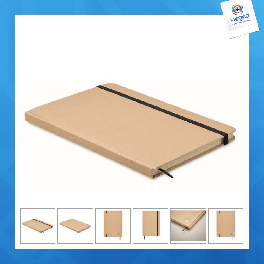 Carnet a5 en carton recyclé