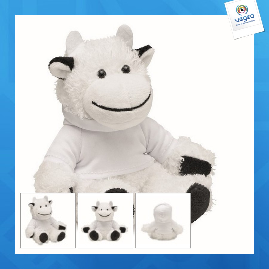 Peluche vache personnalisable